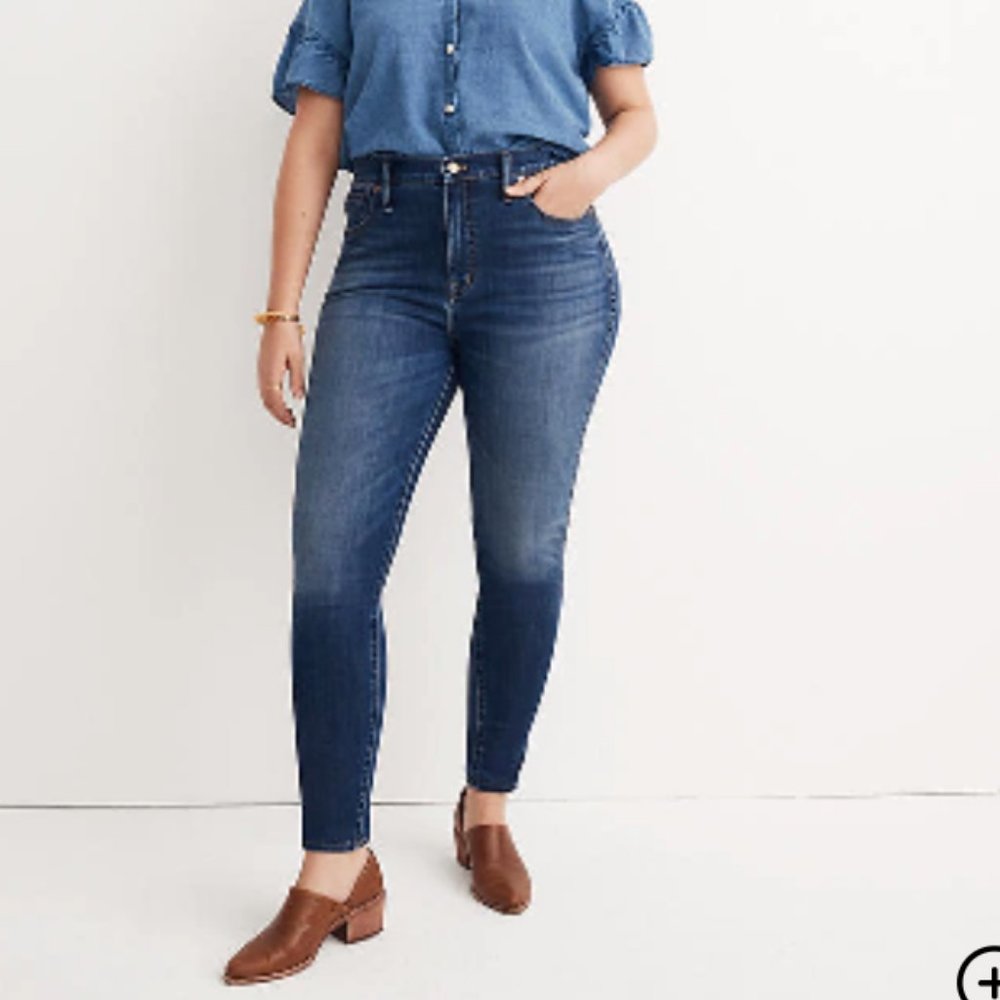 10" High-Rise Skinny Madewell Jeans - Size 30